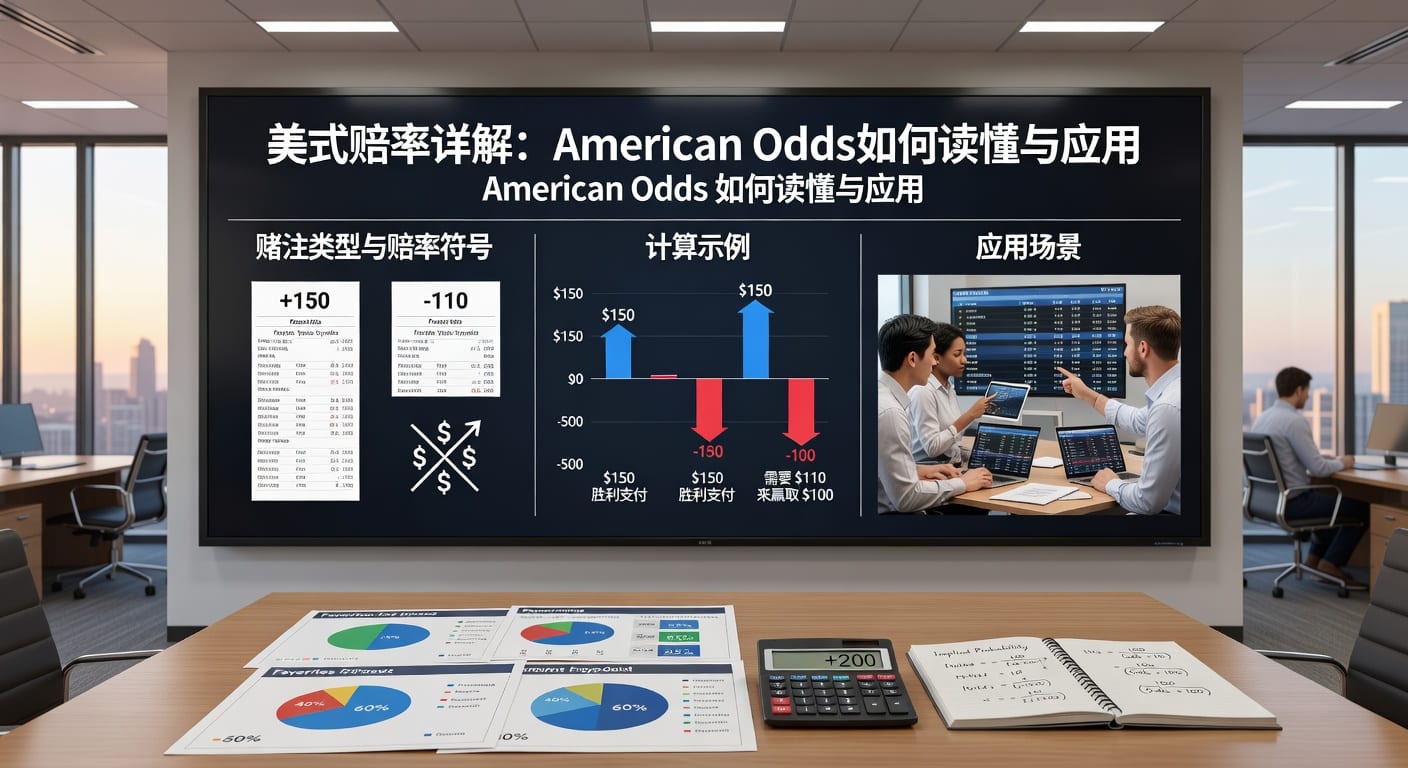 美式赔率 american odds 详解：换算、读法与实战判断